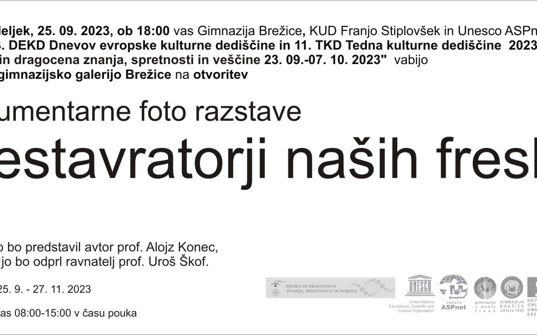Restavratorji naših fresk