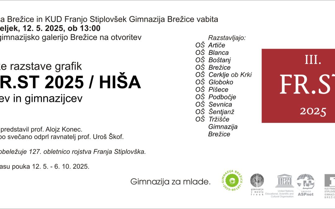 Vabilo na otvoritev razstave